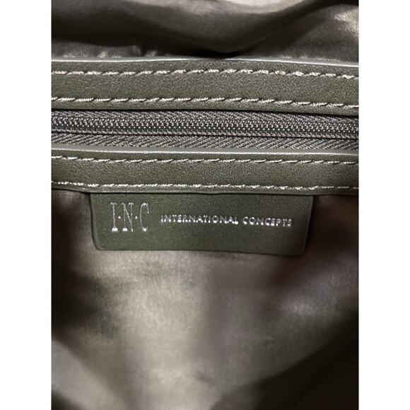 INC International Concepts BREEAH Moss Sherpa Quilt Nylon Tote/Shoulder Bag NWT - Picture 6 of 7